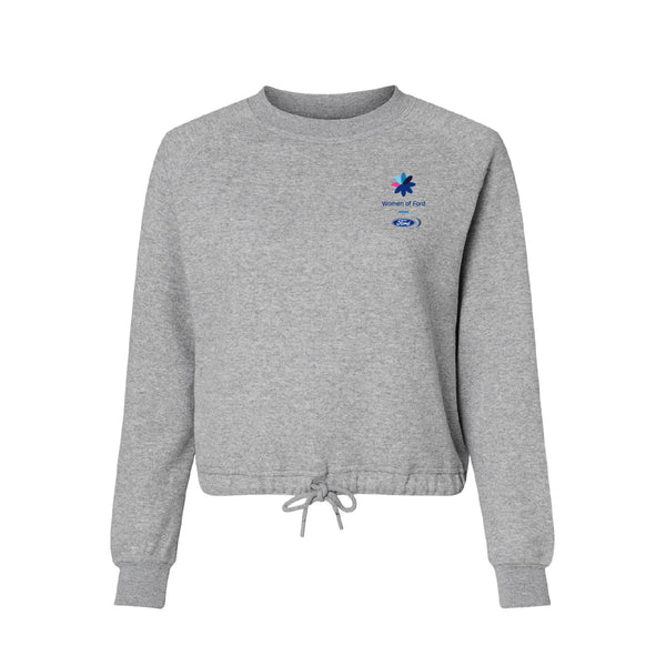 LAT Women's Relaxed 3-End Boxy Fleece Crewneck