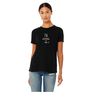 FEDA Bella + Canvas Ladies Relaxed Tee- Black