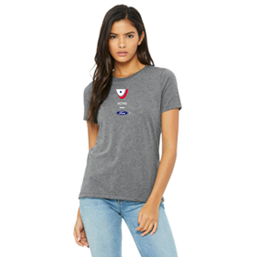 VETNG Bella + Canvas Ladies Relaxed Tee- Grey