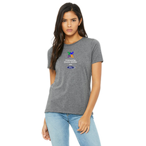 FEDA Bella + Canvas Ladies Relaxed Tee- Grey