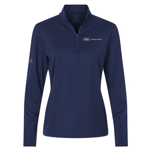 People Matters ADIDAS Textured Stripe 1/4 Zip, Ladies