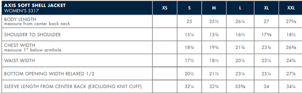 MENA Axis Ladies Softshell- Black