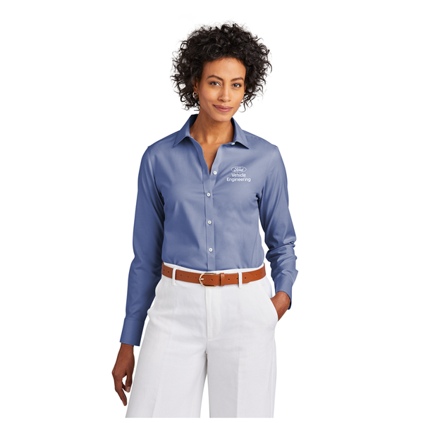 VE Brooks Brothers Women's Wrinkle Free Stretch Pinpoint Shirt