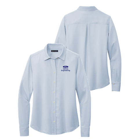 Brooks Brothers Full Button Satin Blouse- Ladies