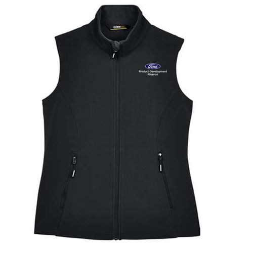 PD Finance Cruise Two-Layer Fleece Bonded Soft Shell Vest, Ladies