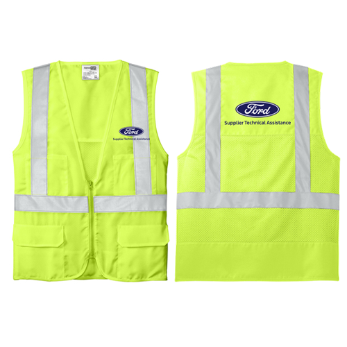 STA Cornerstone ANSI 107 Class 2 Mesh Back Safety Yellow Vest