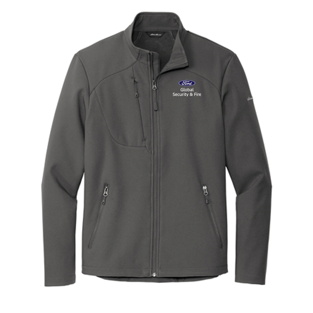 GS Eddie Bauer Stretch Soft Shell Jacket- Mens- Grey