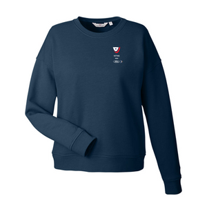 VETNG Vineyard Vines Ladies Garment Dyed Crew- Navy