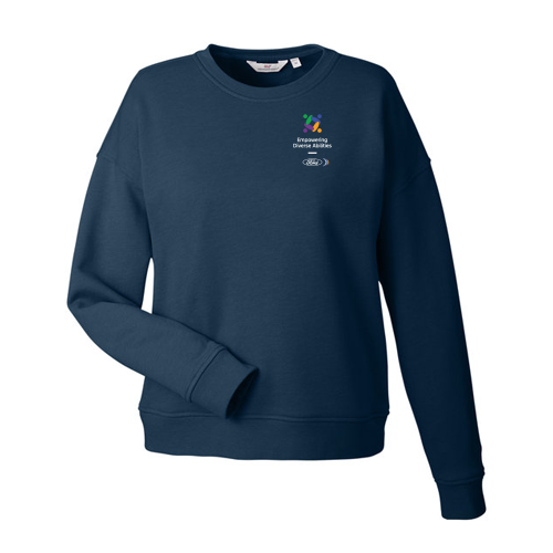 FEDA Vineyard Vines Ladies Garment Dyed Crew- Navy