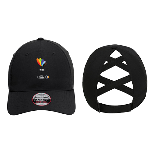 PRIDE Ponytail Cap-Black