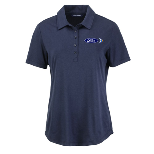 GDEIUNLTD26 Cutter & Buck Coastline Recycled Double Peached Polo, Ladies
