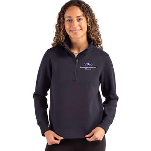 PD Finance Cutter & Buck Roam Recycled Knit 1/4 zip, Ladies