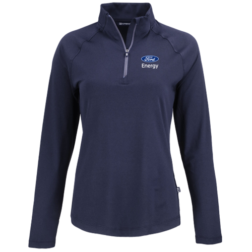 Ford Energy Cutter & Buck Recycled Double Peached 1/4 Zip, Ladies