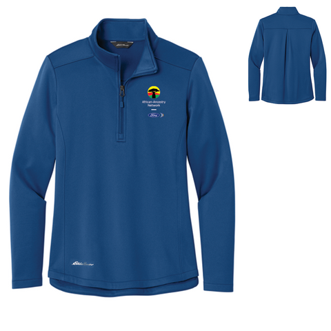 FAAN Eddie Bauer Ladies Smooth Mid Layer Fleece- Cobalt