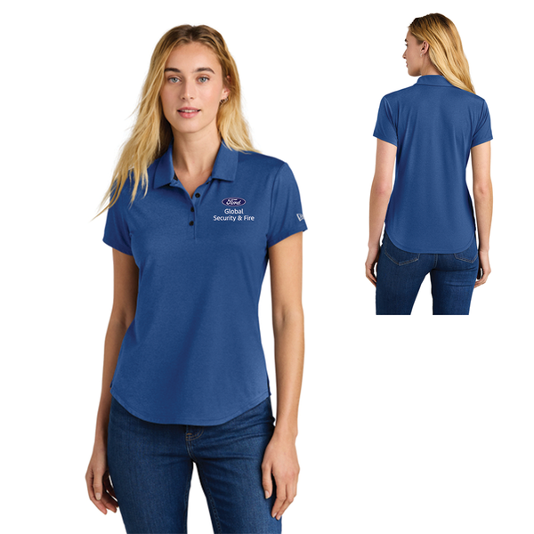 GS New Era Power Polo- Ladies- Blue Heather