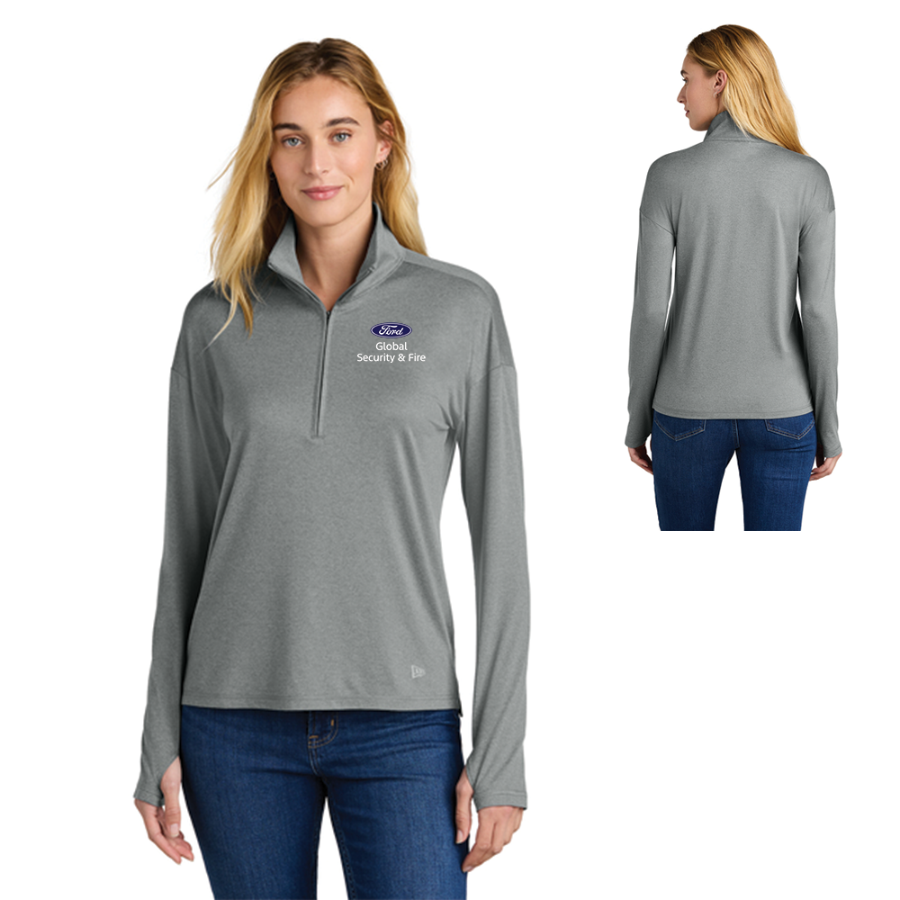 GS New Era Power 1/2 Zip- Ladies- Grey