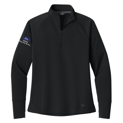 GS New Era Stand Out 1/4 Zip, Ladies, Sleve Logo
