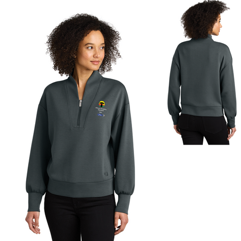 FAAN OGIO Women's Transcend 1/4 Zip- Grey