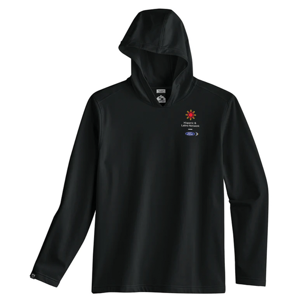 FHLN Side Kick Men's Hooded Shirt- Black