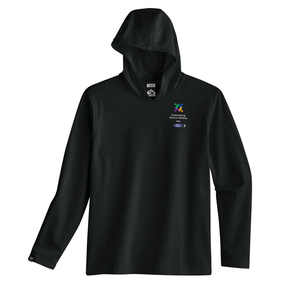FEDA Side Kick Men's Hooded Shirt- Black