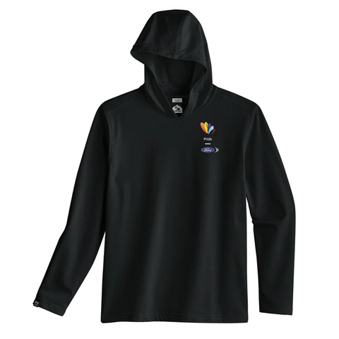 PRIDE Side Kick Men's Hooded Shirt- Black