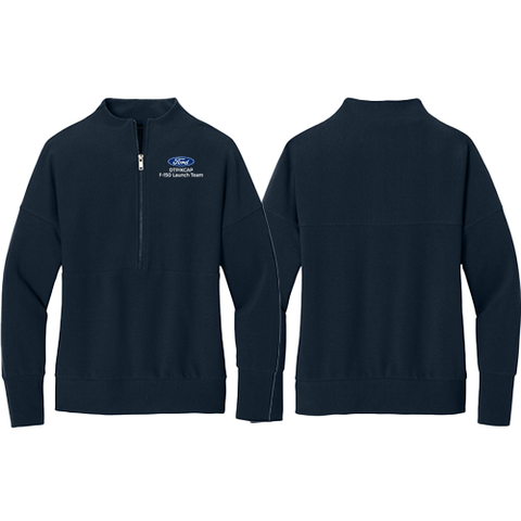 DTP/KCAP_Mercer+Mettle Linear Texture 1/4 Zip, Ladies Cut