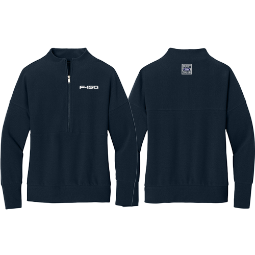 F150_Mercer+Mettle Linear Texture 1/4 Zip, Ladies Cut