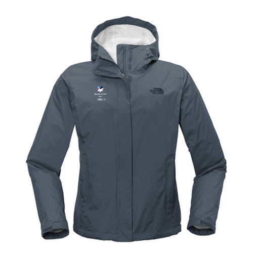 WOF The North Face Ladies Dry Vent Rain Jacket- Shady Blue