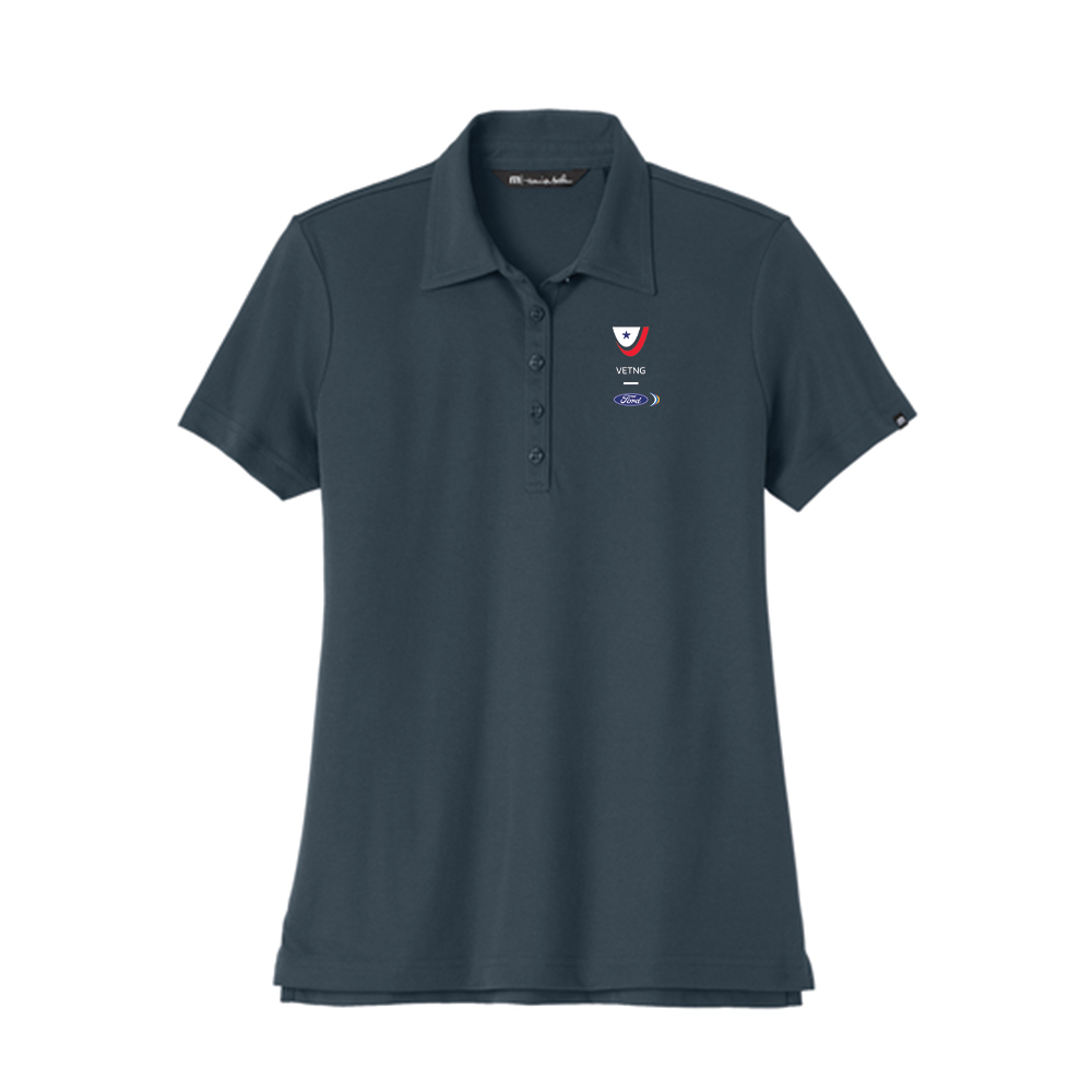 VETNG Travis Mathew Ladies Oceanside Polo- Blue Nights-  SUMMER COLOR