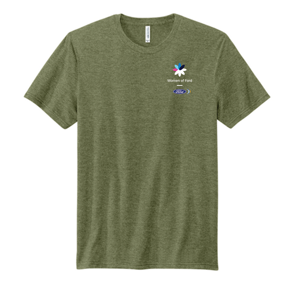 WOF Gender Neutral Volunteer Brand Tee-Military Green Heather